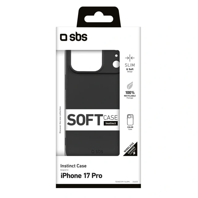 Чохол SBS Instinct для iPhone 17 Pro Black (8018417524653)