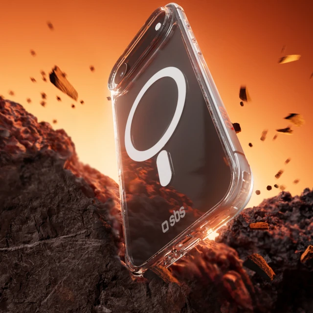 Чехол SBS Extreme Mag D3O для iPhone Air Clear with MagSafe (8018417524813)
