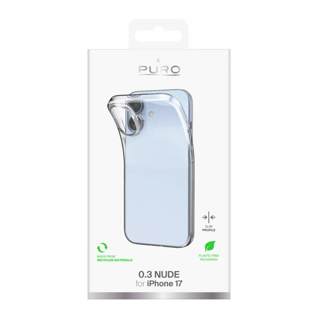 Чохол Puro 0.3 Nude Ultra-Slim TPU для iPhone 17 прозорий (8018417525452)