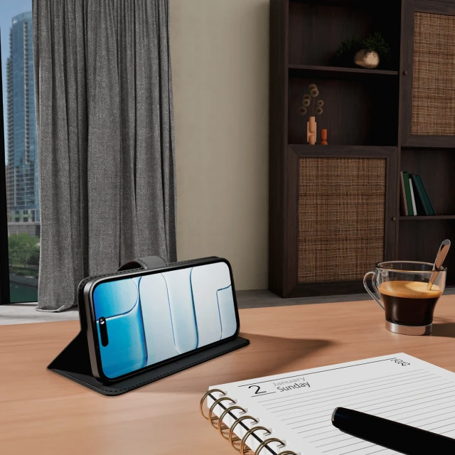 Чохол Puro Wallet Stand для iPhone 17 Black (8018417525469)