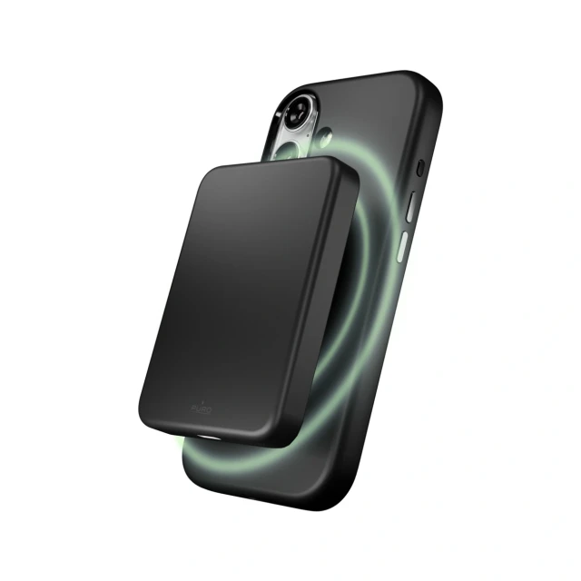 Чохол Puro Pure Icon Mag Pro Liquid Silicone для iPhone 17 Чорний with MagSafe (8018417525490)