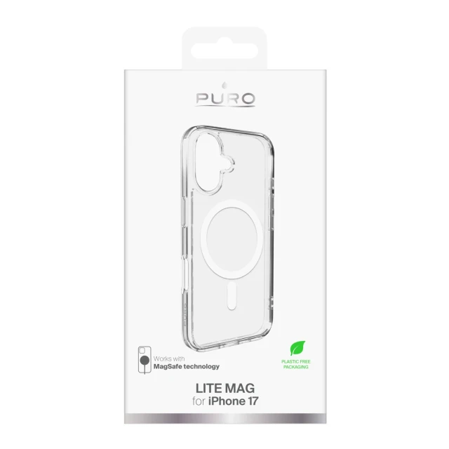 Чохол Puro Lite Mag для iPhone 17 Clear with MagSafe (8018417525513)