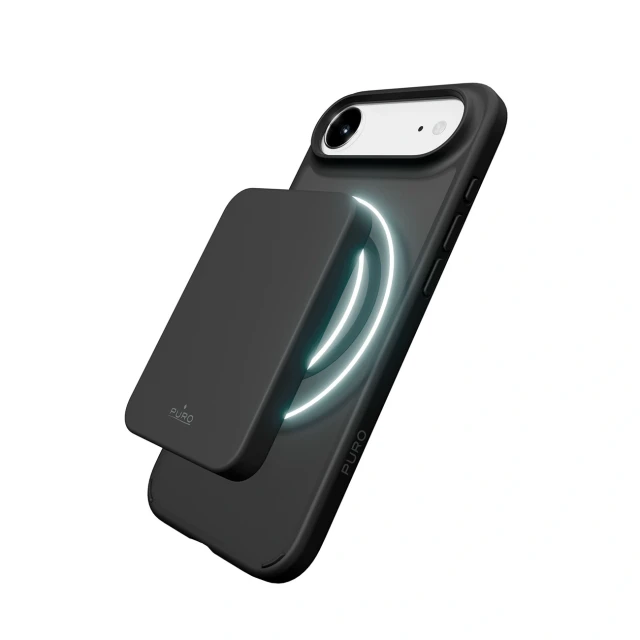 Чохол Puro Gradient TPU для iPhone 17 Air Чорний with MagSafe (8018417525582)