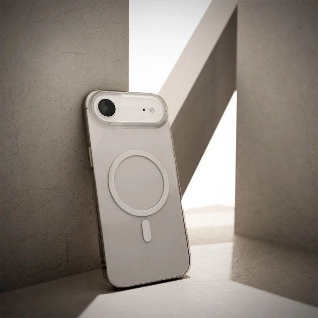 Чохол Puro Lite Mag TPU+PC для iPhone 17 Air Transparent with White Ring with MagSafe (8018417525612)