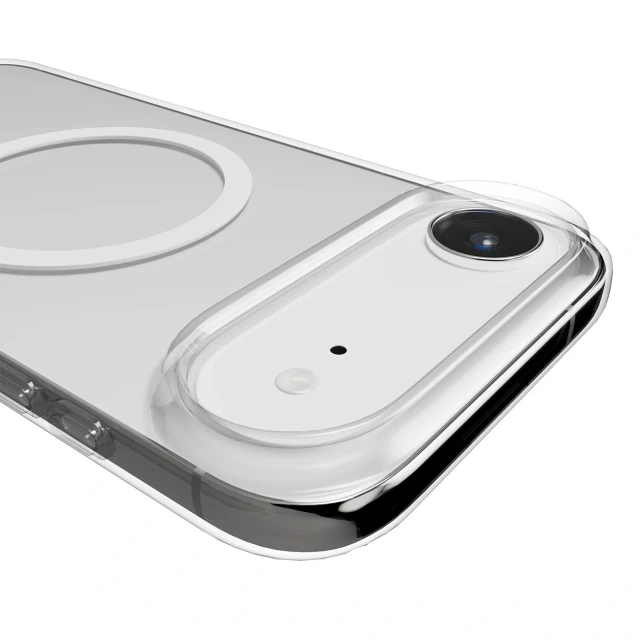Чохол Puro Lite Mag TPU+PC для iPhone 17 Air Transparent with White Ring with MagSafe (8018417525612)