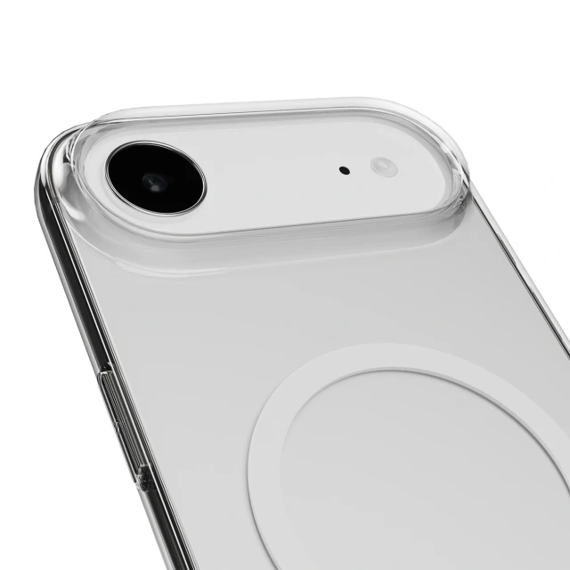 Чохол Puro Lite Mag TPU+PC для iPhone 17 Air Transparent with White Ring with MagSafe (8018417525612)