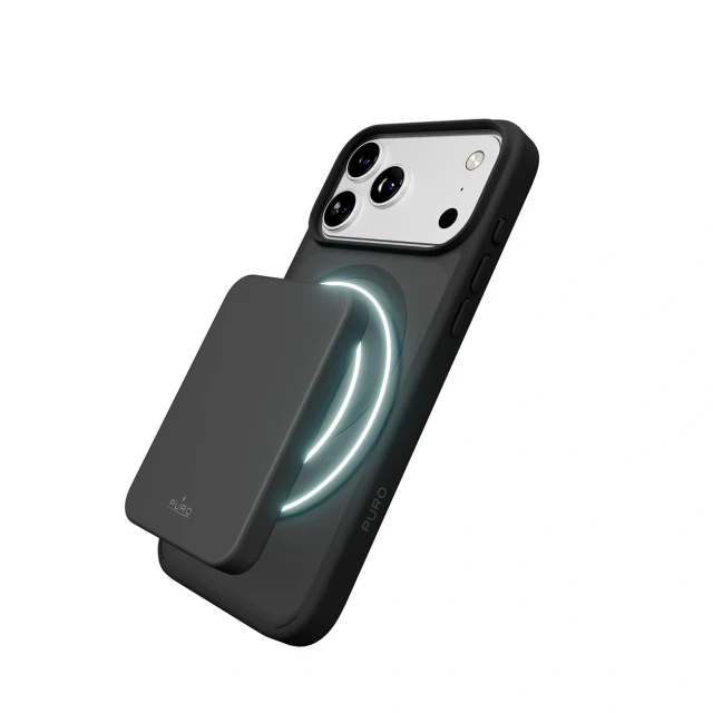 Чохол Puro Gradient TPU для iPhone 17 Pro Black with MagSafe (8018417525681)