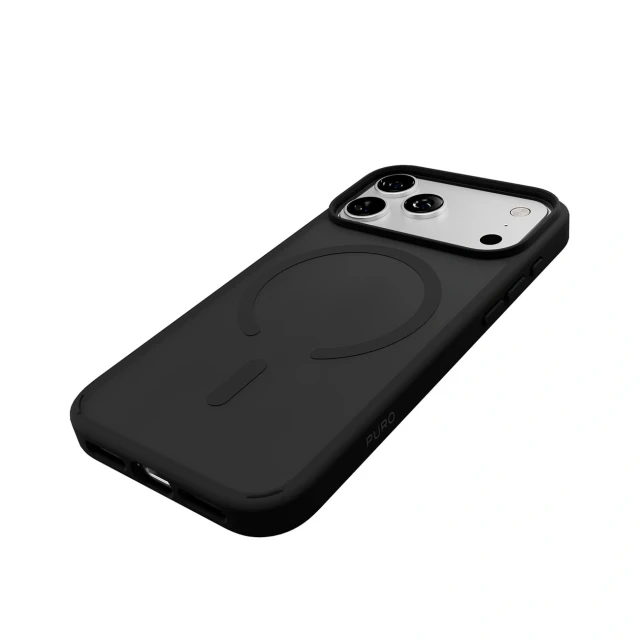 Чохол Puro Gradient TPU для iPhone 17 Pro Black with MagSafe (8018417525681)