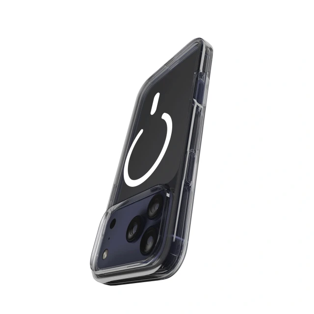 Чохол Puro Impact Clear D3O TPU+PC для iPhone 17 Pro Transparent with MagSafe (8018417525704)