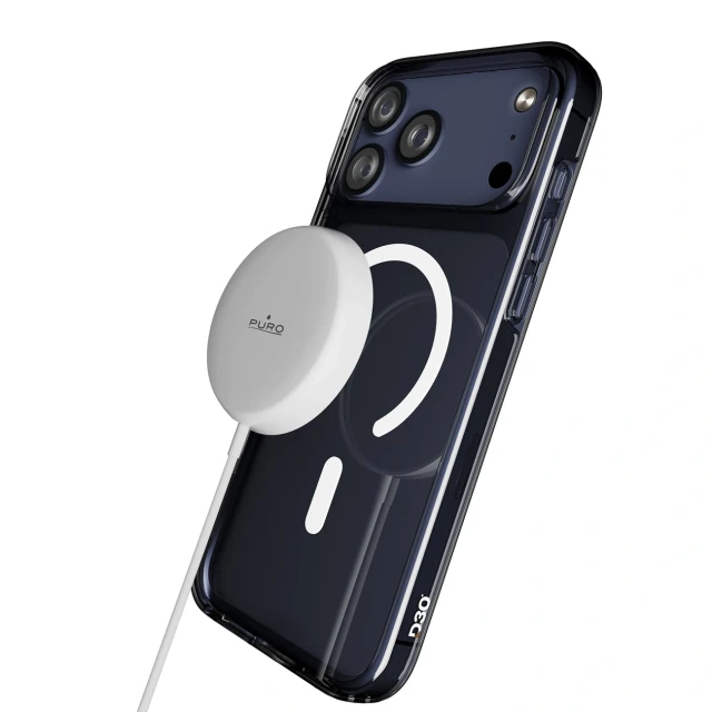 Чохол Puro Impact Clear D3O TPU+PC для iPhone 17 Pro Transparent with MagSafe (8018417525704)