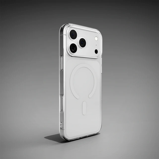 Чохол Puro Lite Mag TPU+PC для iPhone 17 Pro Transparent White with MagSafe (8018417525711)