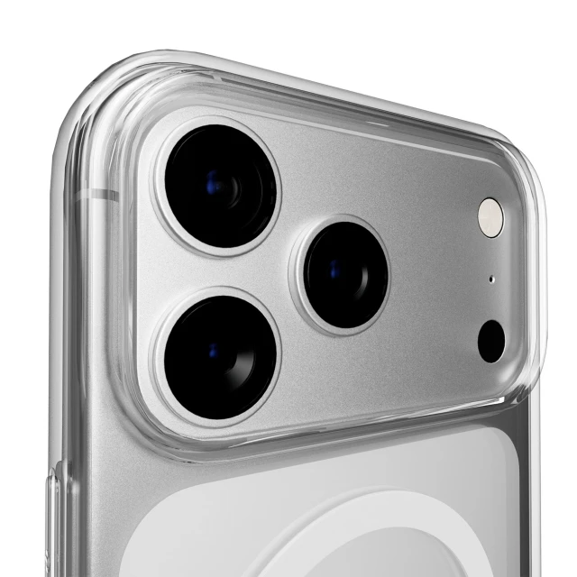 Чохол Puro Lite Mag TPU+PC для iPhone 17 Pro Transparent White with MagSafe (8018417525711)