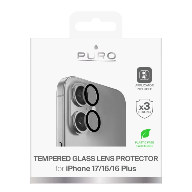 Захисне скло для камери Puro Individual для iPhone 17 / iPhone 16 / iPhone 16 Plus (8018417525865)