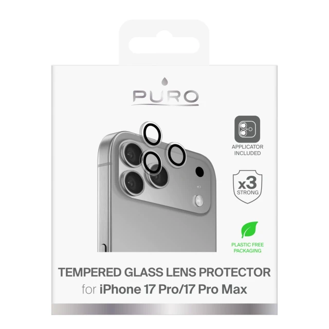 Захисне скло для камери Puro Individual для iPhone 17 Pro / iPhone 17 Pro Max (8018417525919)