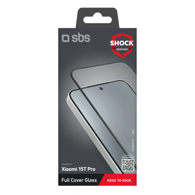 Захисне скло SBS Full Cover для Xiaomi 15T Pro (8018417526039)