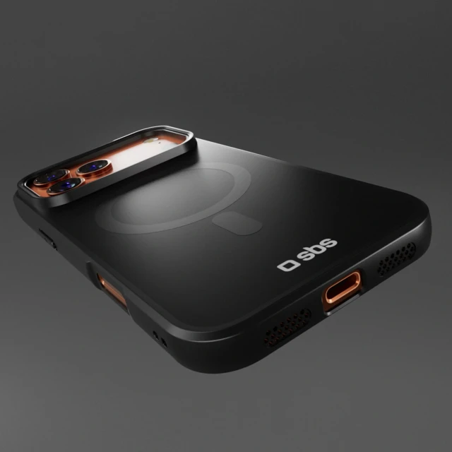 Чохол SBS Full Active Mag з технологією D3O для iPhone 17 Pro Max Black with MagSafe (8018417526794)