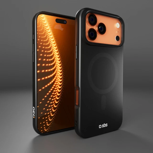 Чохол SBS Full Active Mag з технологією D3O для iPhone 17 Pro Max Black with MagSafe (8018417526794)