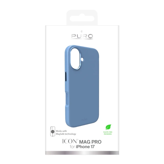 Чохол Puro Pure Icon Mag Pro Liquid Silicone для iPhone 17 Blue with MagSafe (8018417526961)