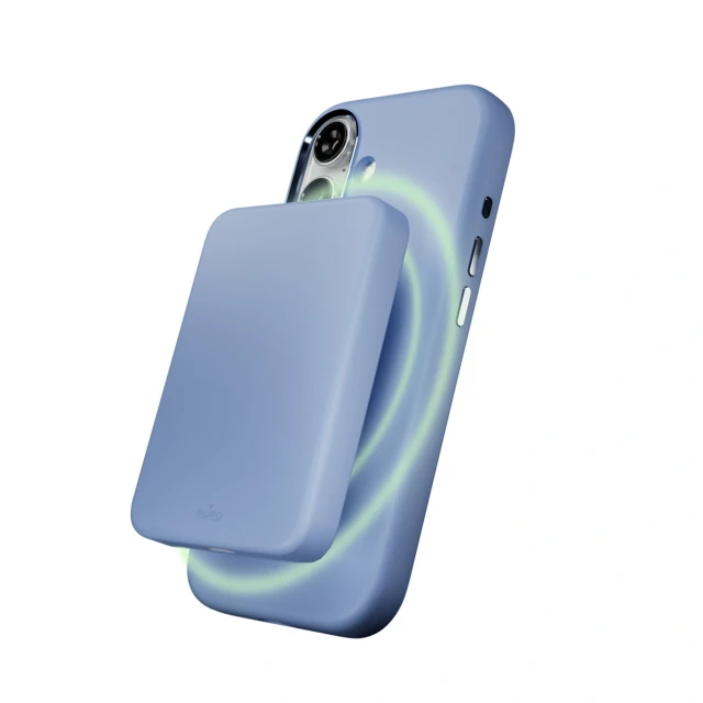 Чохол Puro Pure Icon Mag Pro Liquid Silicone для iPhone 17 Blue with MagSafe (8018417526961)