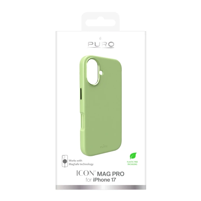 Чохол Puro Pure Icon Mag Pro для iPhone 17 Green with MagSafe (8018417526978)