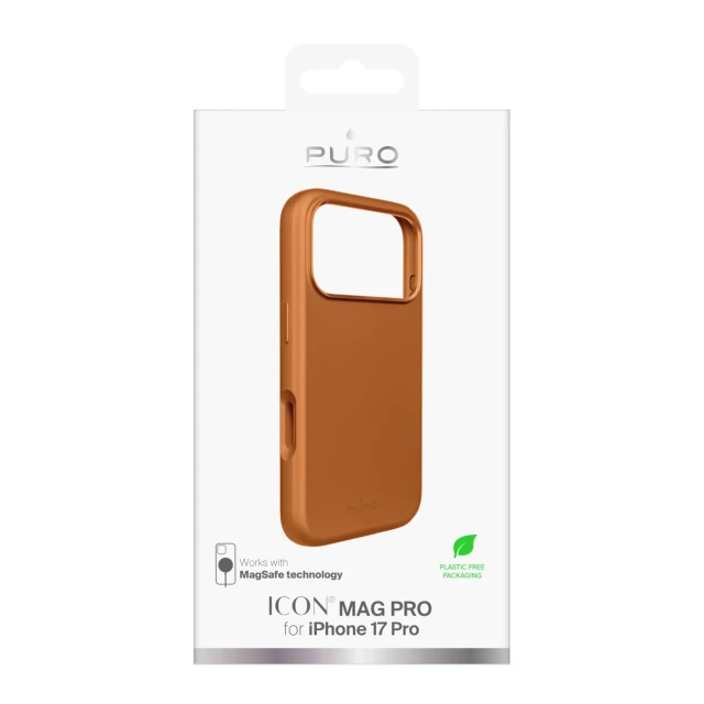 Чохол Puro Pure Icon Mag Pro Liquid Silicone для iPhone 17 Pro Помаранчевий with MagSafe (8018417527029)
