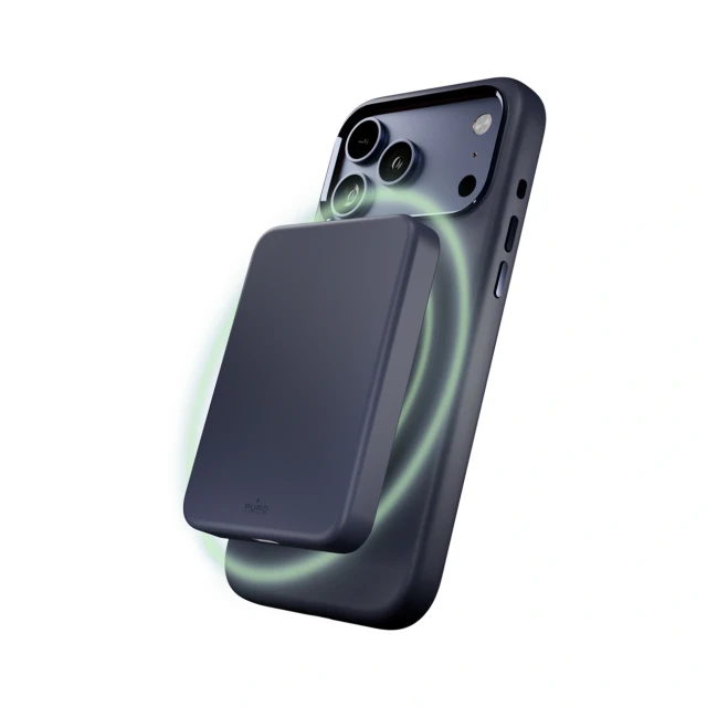 Чохол Puro Pure Icon Mag Pro Liquid Silicone для iPhone 17 Pro Max Dark Blue with MagSafe (8018417527043)
