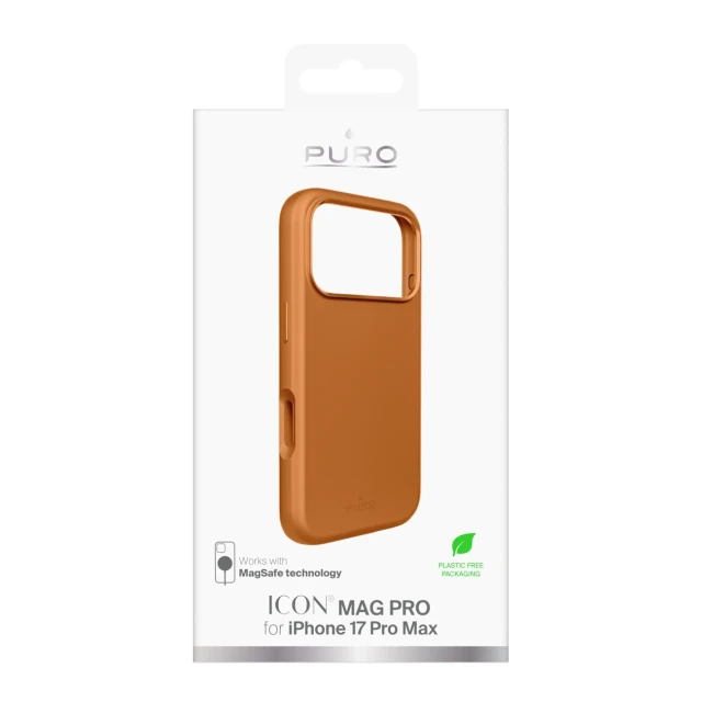 Чохол Puro Pure Icon Mag Pro Liquid Silicone для iPhone 17 Pro Max Orange with MagSafe (8018417527050)