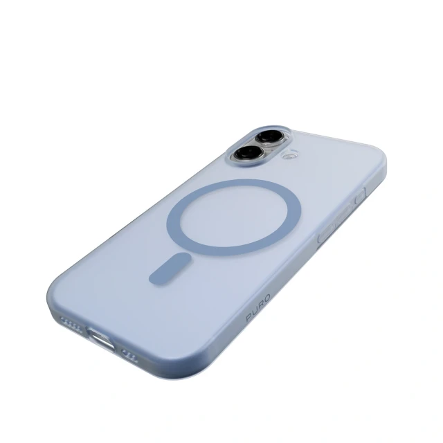Чохол Puro Daylight для iPhone 17 Semi-Transparent Blue with MagSafe (8018417527081)