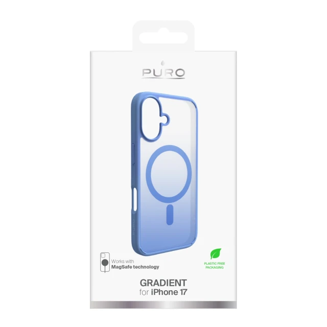 Чохол Puro Gradient для iPhone 17 Blue with MagSafe (8018417527128)