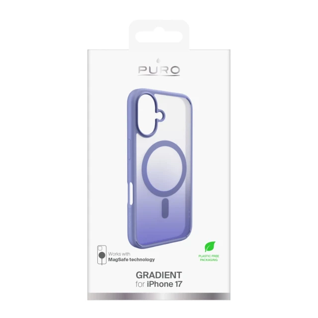 Чохол Puro Gradient TPU для iPhone 17 Рожевий with MagSafe (8018417527135)