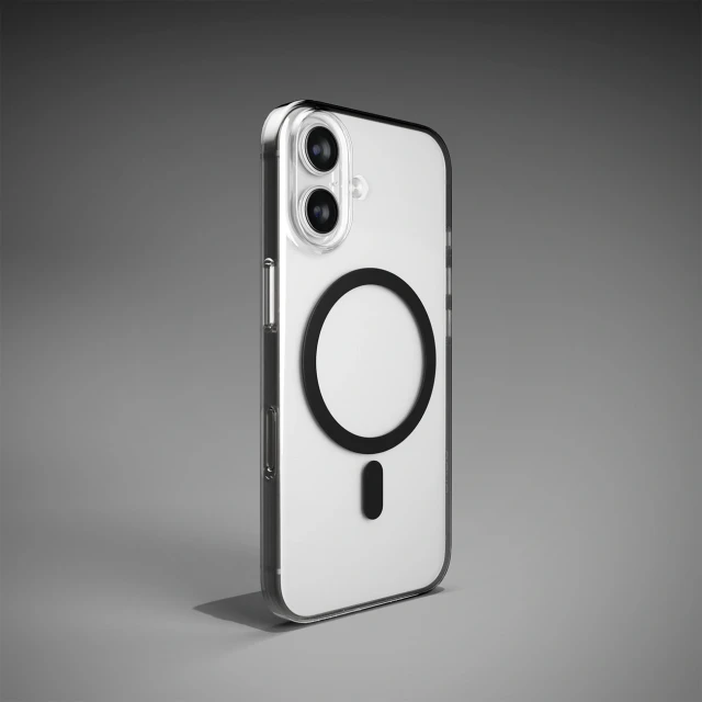 Чохол Puro Lite Mag TPU+PC для iPhone 17 Transparent with Black Ring with MagSafe (8018417527173)
