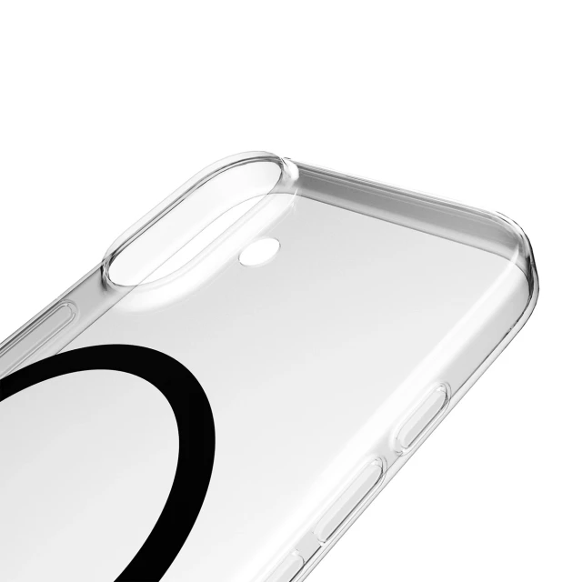 Чохол Puro Lite Mag TPU+PC для iPhone 17 Transparent with Black Ring with MagSafe (8018417527173)