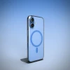 Чехол Puro Lite Mag для iPhone 17 прозрачный с синим кольцом with MagSafe (8018417527180)