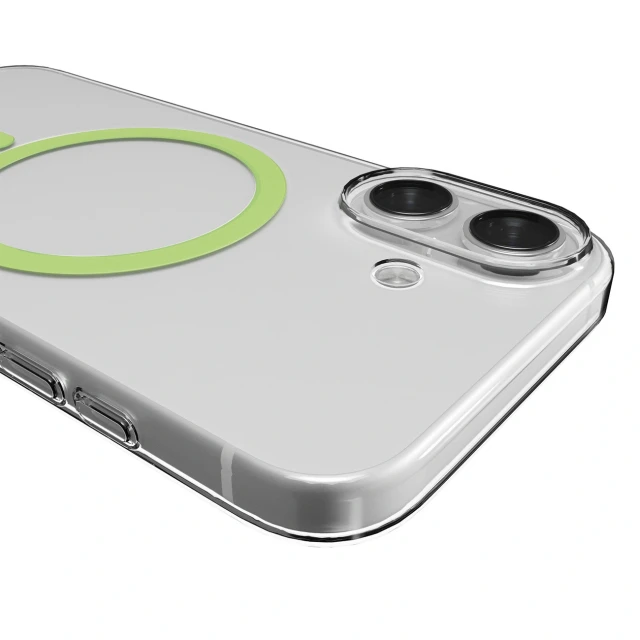 Чохол Puro Lite Mag TPU+PC для iPhone 17 Transparent Green with MagSafe (8018417527197)