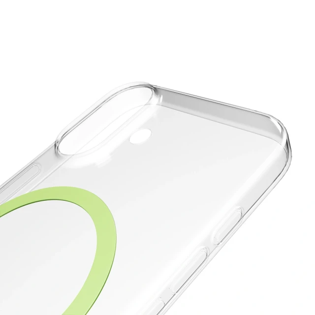 Чохол Puro Lite Mag TPU+PC для iPhone 17 Transparent Green with MagSafe (8018417527197)