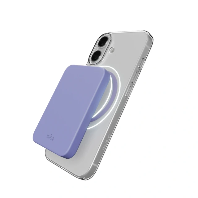 Чохол Puro Lite Mag TPU+PC для iPhone 17 прозорий з рожевим кільцем with MagSafe (8018417527203)