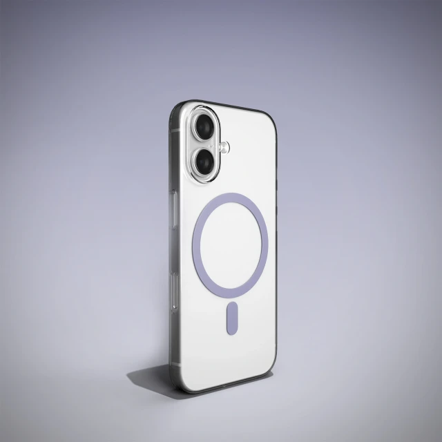 Чохол Puro Lite Mag TPU+PC для iPhone 17 прозорий з рожевим кільцем with MagSafe (8018417527203)