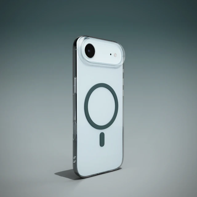 Чехол Puro Lite Mag для iPhone 17 Air прозрачный с бирюзовым кольцом with MagSafe (8018417527234)
