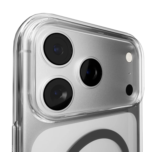 Чохол Puro Lite Mag TPU+PC для iPhone 17 Pro Transparent with Gray Ring with MagSafe (8018417527265)