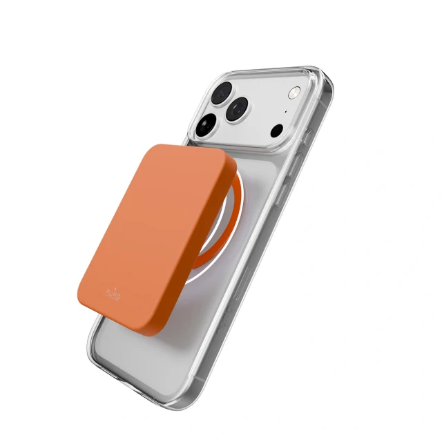 Чохол Puro Lite Mag для iPhone 17 Pro Transparent Orange with MagSafe (8018417527272)