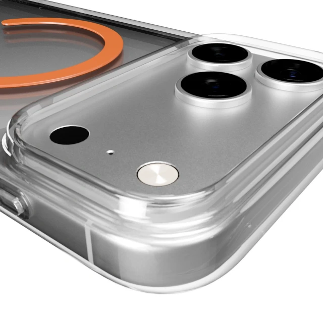 Чохол Puro Lite Mag для iPhone 17 Pro Transparent Orange with MagSafe (8018417527272)