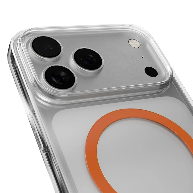 Чохол Puro Lite Mag для iPhone 17 Pro Transparent Orange with MagSafe (8018417527272)