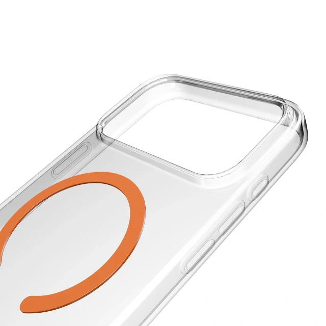 Чохол Puro Lite Mag для iPhone 17 Pro Transparent Orange with MagSafe (8018417527272)