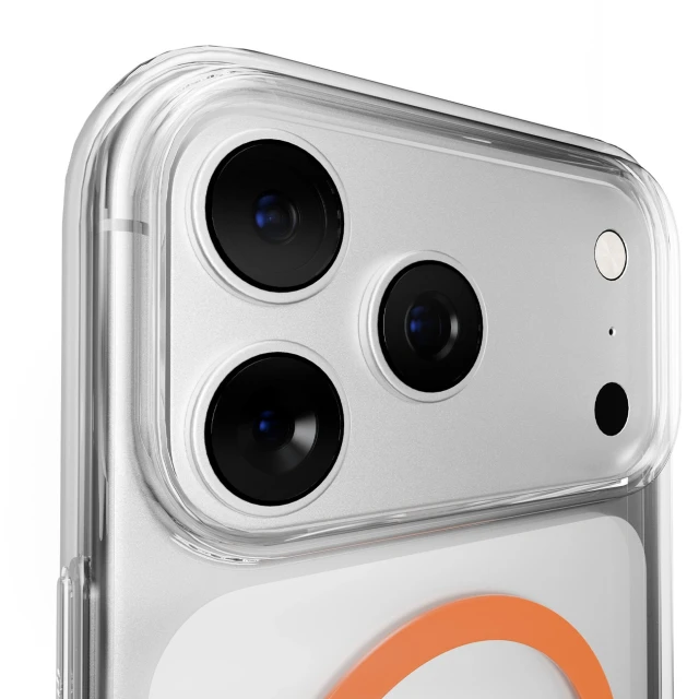 Чохол Puro Lite Mag для iPhone 17 Pro Max Transparent Orange with MagSafe (8018417527319)