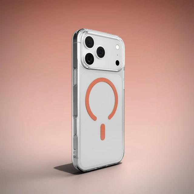 Чохол Puro Lite Mag для iPhone 17 Pro Max Transparent Orange with MagSafe (8018417527319)