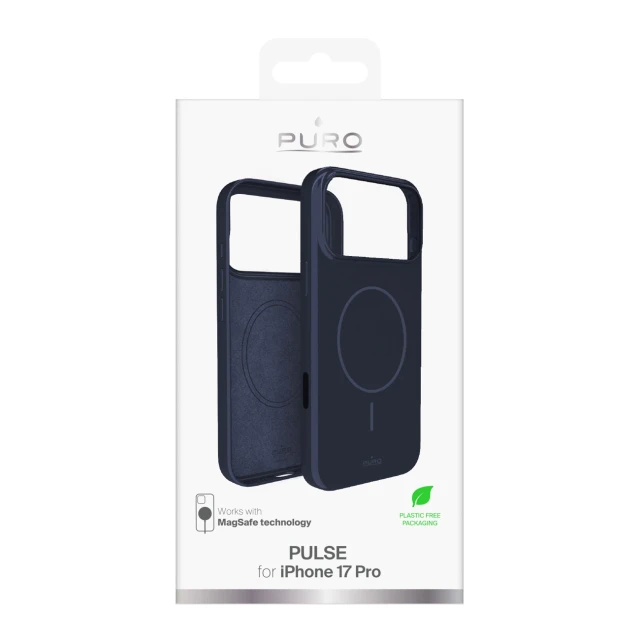 Чохол Puro Pulse для iPhone 17 Pro темно-синій (8018417528095)