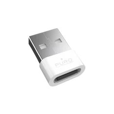 Перехідник Puro USB-C - USB-A Білий (8018417528552)