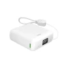Powerbank Puro 10000mAh 20W USB-C USB-A з дисплеєм та вбудованим кабелем USB-C White (8018417528682)