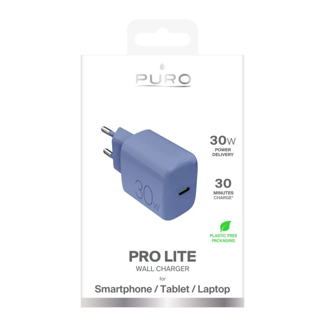 Зарядное устройство Puro Pro Lite 1xUSB-C 30W (8018417528712)
