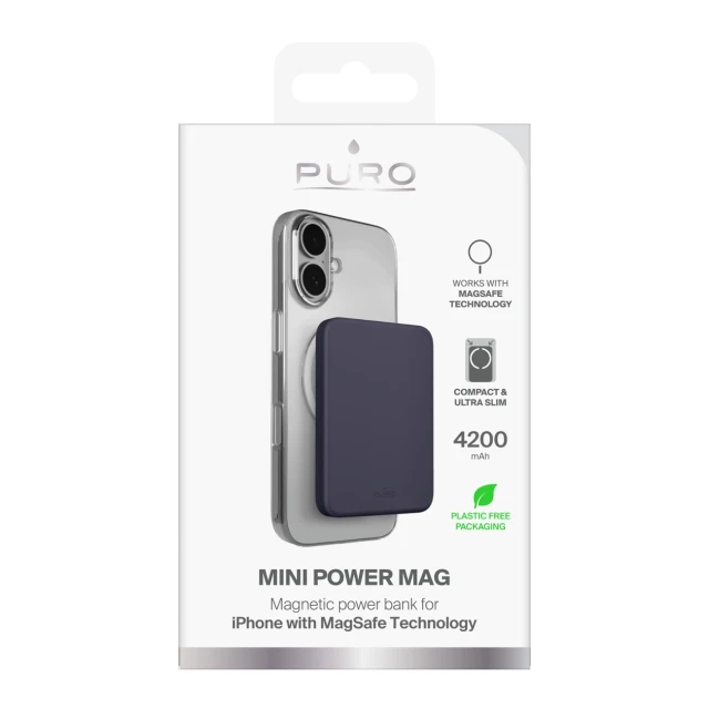 Зовнішній акумулятор Puro External Battery 4200mAh MagSafe USB-C (8018417528798)